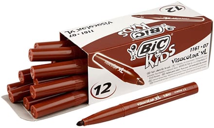 Bic Kleurstiften Visacolor Xl 3 Mm Bruin 12 Stuks