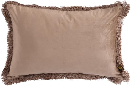 PTMD Nous Sierkussen - 60x3x40 cm - Fluweel - Taupe
