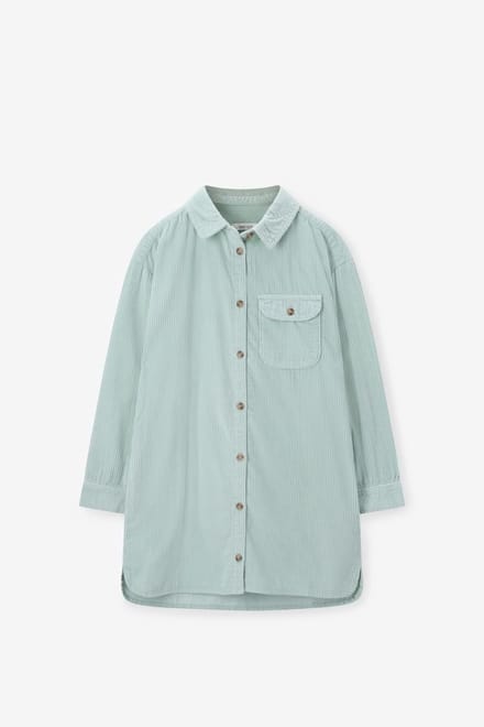 Sissy-Boy - Lichtgroene corduroy jurk