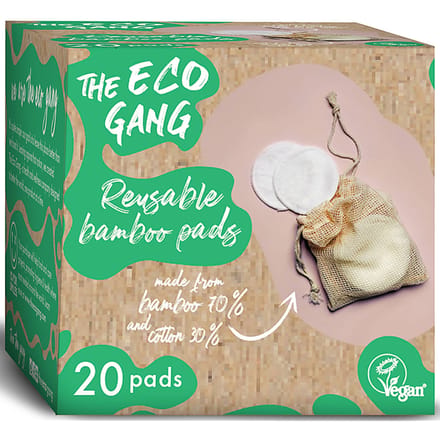 The Eco Gang Herbruikbare Bamboe Wattenschijfjes - 20 stuks