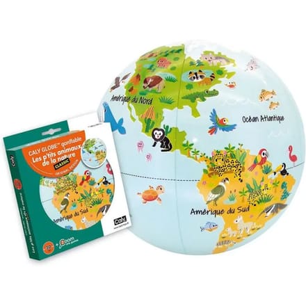 Aarde ballon Caly Les P'tits Animaux De La Nature (x2)