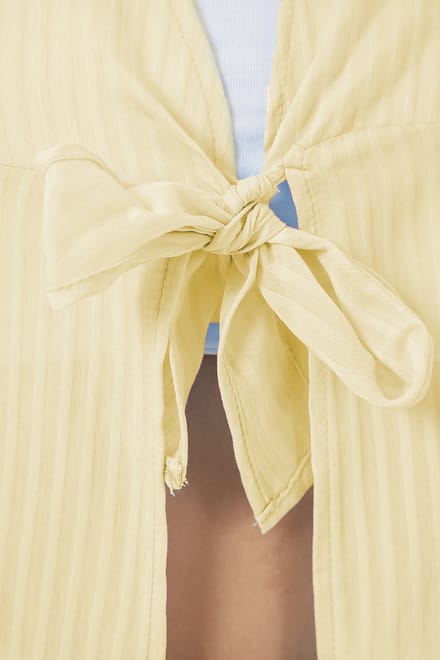 V-hals Blouse met Strik