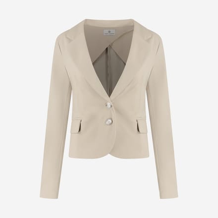 Atina Blazer Technical Jersey | Sand - Sand / M