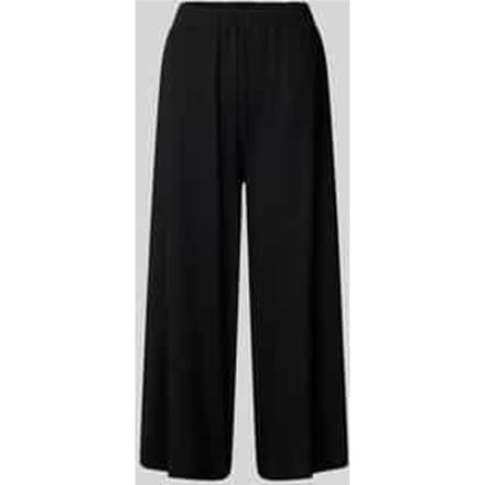 Wide leg stoffen broek met verkort model