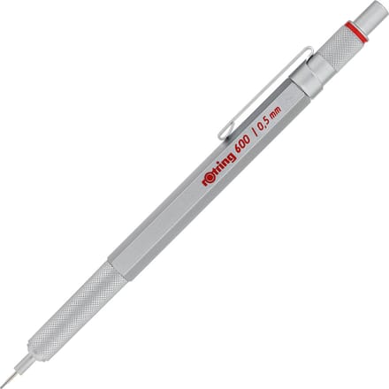 rOtring 600-vulpotlood | 0,5 mm | zilverkleurig