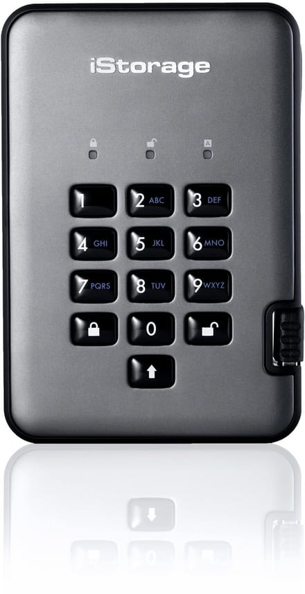 iStorage diskAshur PRO² - hard drive - 2 TB - USB 3.1 - TAA Compliant - 2TB - External Hard drive - Grey