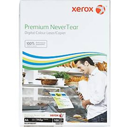 Synthetisch papier Xerox Premium NeverTear, DIN A4, 145 µm, wit mat, 1 pakje = 100 vellen