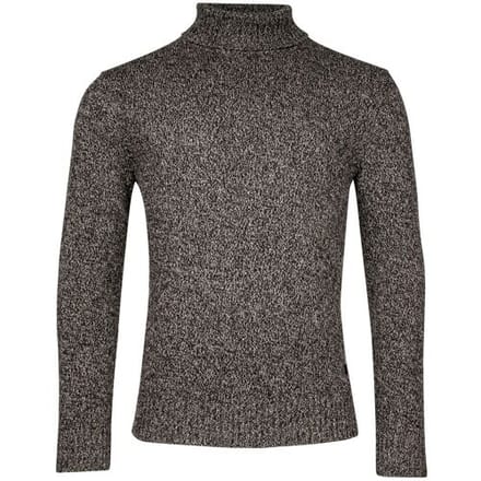 Thomas Maine Trui Rollneck Pullover Single Knit New England Twill Donker Grijs / male