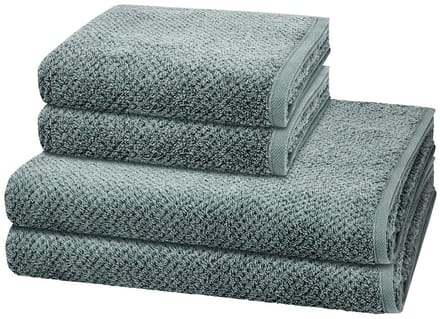 Cawö Sonstiges 2 X handdoek 2 X douchehanddoek - in set 4 pack Pure