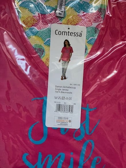 Comtessa 2 delige pyjama set maat 48 roze