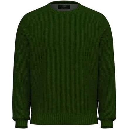 Fynch-Hatton Trui O-Neck Structure Supersoft Cotton Dark Leaf / male