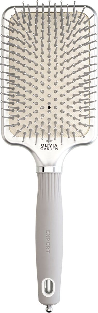 Olivia Garden - Care Rectangular - Nylon Silver - Haarborstel - L