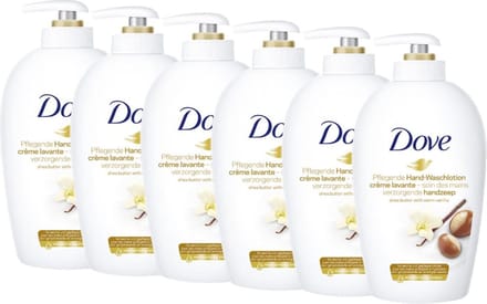 Dove - Zeeppomp / Handzeep - Sheabutter & Vanille - 250 ml - 6 stuks