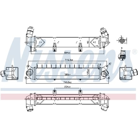 Intercooler NISSENS 961241
