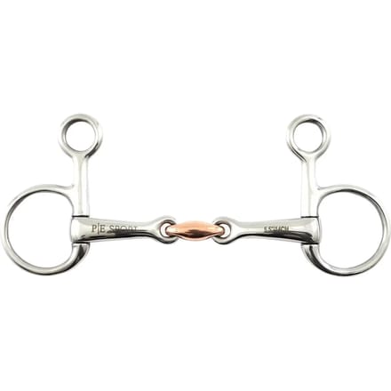 Baucher paardenbit met koperen ruitje Premier Equine Hanging
