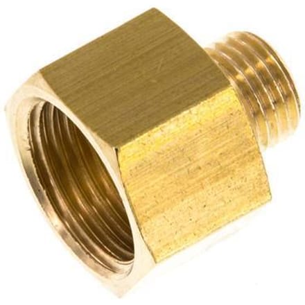 G 1/2'' x G 1/4'' F/M Messing Verloopring 16 Bar [2 Stuks]