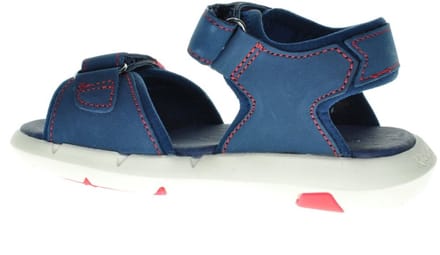 Kickers Donkeblauwe Lederen Jongenssandaal Velcro maat 33
