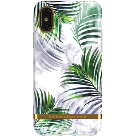 Richmond & Finch Wit Marmer Tropics Behuizing - iPhone X/XS