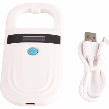 Oplaadbare Dierenchip ID Scanner Microchip Scanner Pet Tag Scanner wit