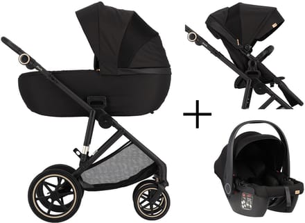 Puck Carl 3-in-1 Kinderwagen - Ebony