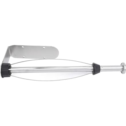 Porte-essuie-tout en acier inoxydable pour sous-meuble, avec fixation adhésive ou par perçage white