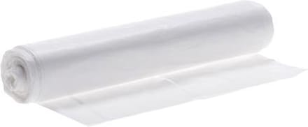Plastic afvalzak HDPE 70x110 cm 25µ - wit