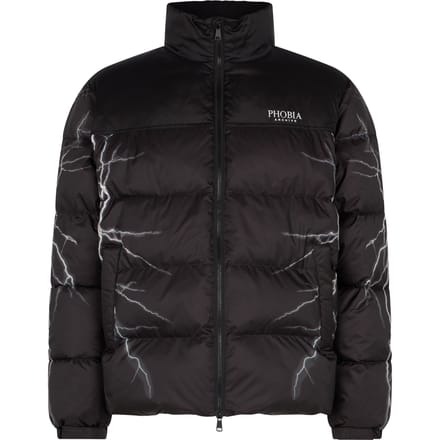 Puffy Jacket Heren donsjack Zwart/grijs