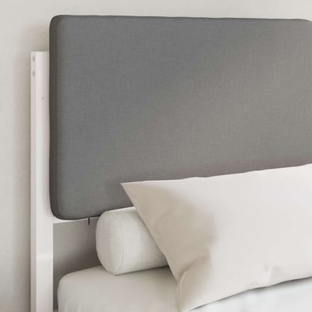 vidaXL - Bedframe - met - Gevoerde - Hoofdbord - Lichtgrijs - 160 - x - 200 - cm