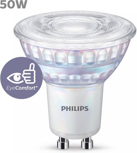 Philips LED Spot - 50 W - GU10 - Dimbaar koelwit licht