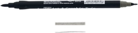 ZIG Art & Graphic Twin Tip brush marker - Green Gray