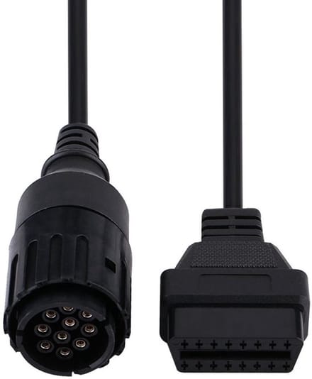 Dailygoods - Obd2 Motorfiets Adapter Kabel - 10 Pin Naar 16 Pin