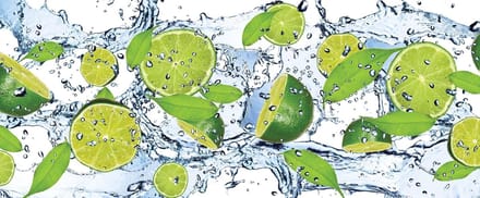 Fotobehang Limes Water | PANORAMIC - 250cm x 104cm | 130g/m2 Vlies