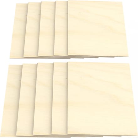 Multiplex Platen Multiplexhout Berk A5 10 Stuks 10 mm Dikte Knutselen Zagen