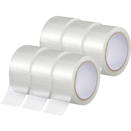 TOOLCRAFT TO-10187127 Pakband Transparant (l x b) 66 m x 50 mm 6 stuk(s)