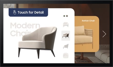 Samsung QM32C-T QMC-T Series - 32" LED-backlit LCD display - Full HD - for digital signage / interactive communication