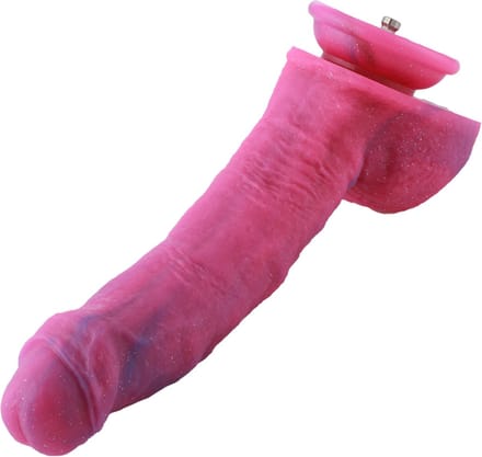 Fantasy Dildo Gebogen Roze Opzetstuk 24 cm KlicLok