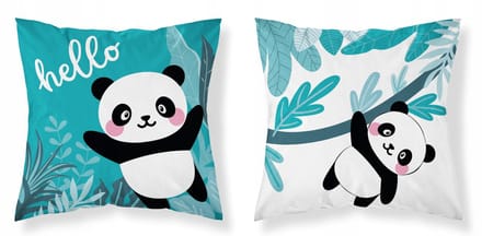 Kinderkussenhoes Katoen 40x40cm - Panda Wanda