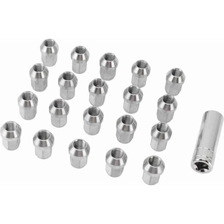20 STUKS M14x1.5 Wielmoeren met Huls 19mm Plattegrond Roestvrij Staal 35mm Vervanging Voor Mazda gray