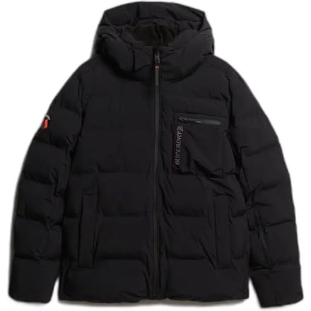 Superdry Ski Sports Gewatteerde Jas Black Grootte: M