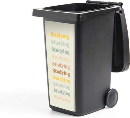 Container sticker Motivatie - Quotes - Studenten - School - 44x98 cm - Kliko sticker