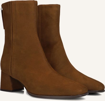 Unisa Lucas Enkellaarsjes - Enkelboots met rits - Dames - Camel - Maat 36