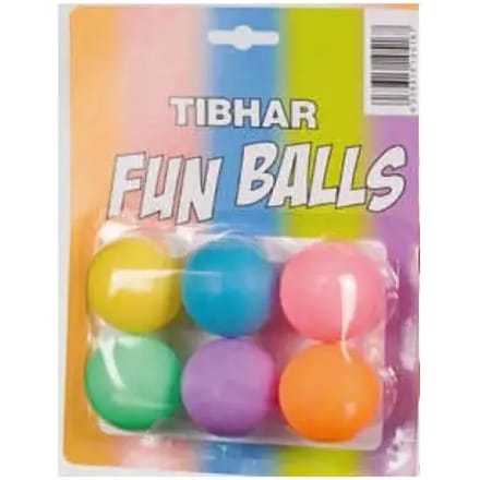 Tibhar Fun Balls eenkleurig - Ping Pong Ballen