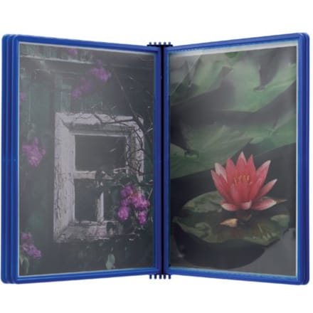 Wandelement djois flex-o-frame a4 met 5 tassen Blauw