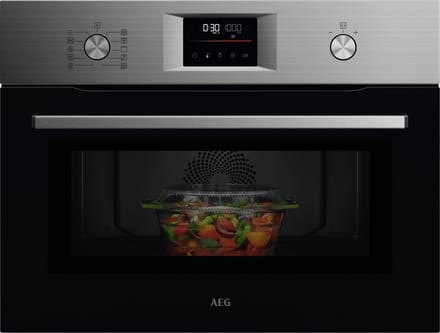 AEG OO5NK4W0M 5000 serie CombiCook - Inbouwoven - Heteluchtoven met Magnetron - 41 L