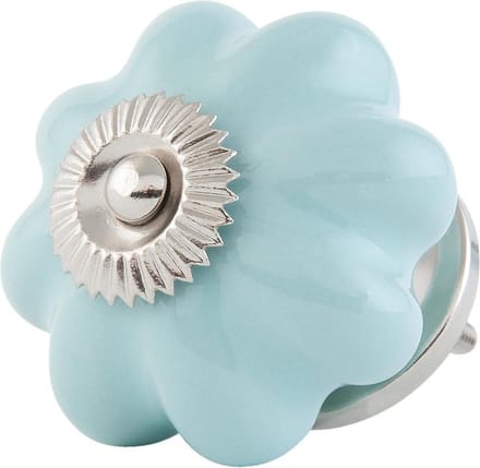 Clayre & Eef Deurknop Ø 4 cm Blauw Keramiek