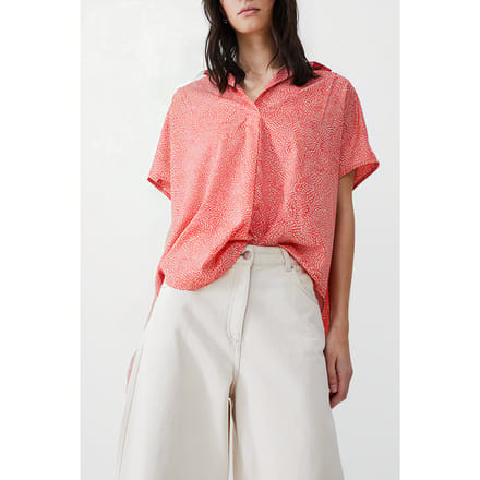 French Connection Bernice Crepe Light Popover Mandarin/seapink/ivr Größe: 8 | Blusen Outlet | Damen