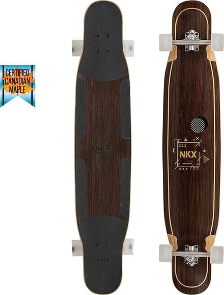 NKX Geometric Dancer longboard Padauk-Gold
