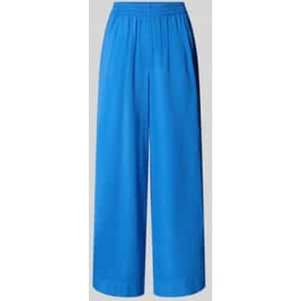 Wide leg stoffen broek in kreuklook