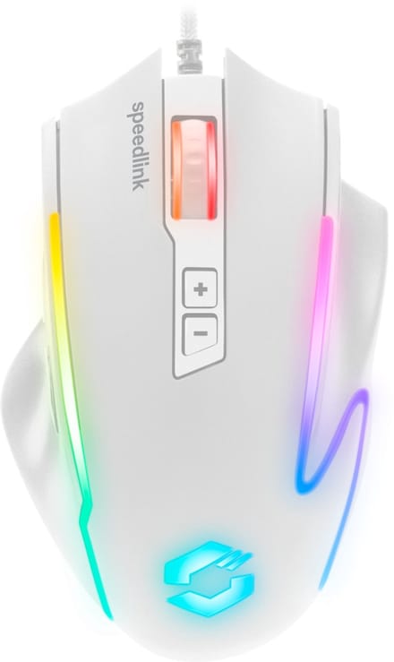 Speedlink DECUS NX - Gaming Muis - 12.800 DPI - 6 Knoppen & 2 DPI Schakelaars - RGB - Wit