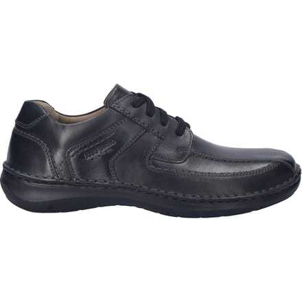 Josef Seibel - NEW ANVERS 08 - Vrije tijdsschoenenHeren veterschoenHeren sneakersCasual - Kleur: Zwart - Maat: 43